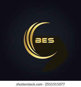 B E S design. Carta BES branca. Design do logotipo da letra BES, B E S. Logotipo da letra B E S 