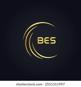 B E S design. Carta BES branca. Design do logotipo da letra BES, B E S. Logotipo da letra B E S 