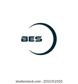 B E S design. White BES letter. BES, B E S letter logo design. B E S letter logo 