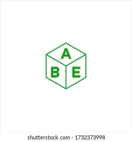 A B E dreifach Buchstaben Logo-Vektor-Design