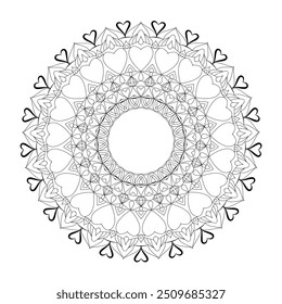 B	
	
design de mandala fácil com linhas limpas para livro de coloração, design de mandala para livro de coloração adultos, tatuagem e arte criativa de mandala.
