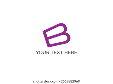 B elastisches Fitness-Logo, B-Fitness-Symbol
