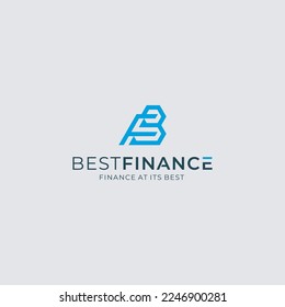 b f bf fb initial logo design vector template