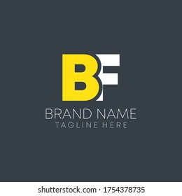b f joint letter logo design vector. b f business logo.
