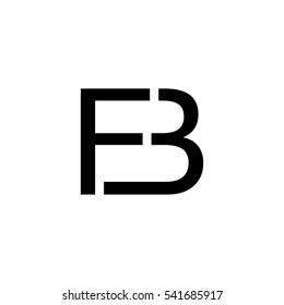 B F or F B Letter Logo Template Illustration Design. Vector EPS 10.