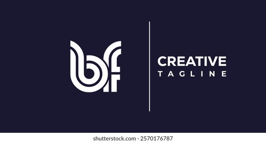 B and F logo design. BF abstract Letters Logo Monogram. This logo design is the process of creating a visual symbol that represents a brand, company, or individual.