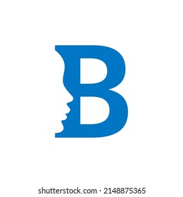 B Face Logo can be use for icon, sign, logo and etc