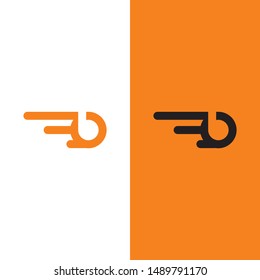 B Fast Logo Icon Design