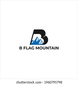 B FLAG MOUNTAIN - Vector, EPS10