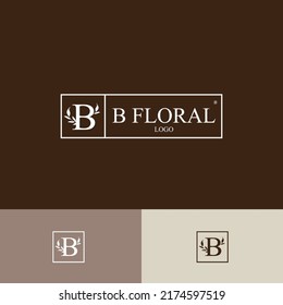 B Floral Logo B Logo Stock Vector (Royalty Free) 2174597519 | Shutterstock