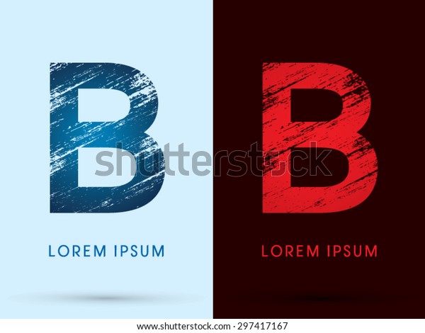 B Font Cool Hot Ice Fire Stock Vector Royalty Free 297417167