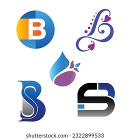 b font icon and letter b logo vector. B logo symbol icon design template.
