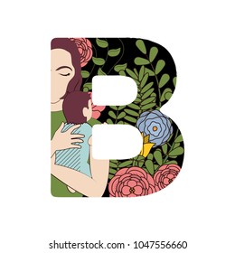 B font letter