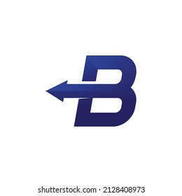B font and Letter b logo design with modern concept. Icon letter b vector illustration template
