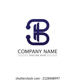 B font and Letter b logo design with modern concept. Icon letter b vector illustration template