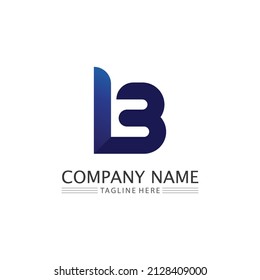 Diseño del tipo de letra B y del logotipo de la letra b con un concepto moderno. Plantilla de ilustración de letra de icono b vectorial