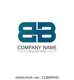 Diseño del tipo de letra B y del logotipo de la letra b con un concepto moderno. Plantilla de ilustración de letra de icono b vectorial