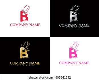 B font logo design