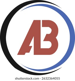 A B Font Logo Design Neu 