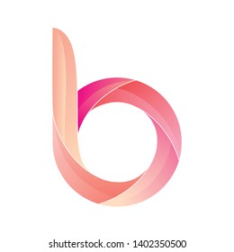 "B" font with a simple and beautiful style