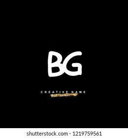 B G BG Initial logo template vector