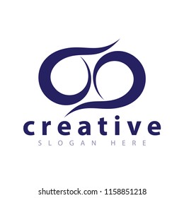 b g initial letter logo. six nine number logo icon vector