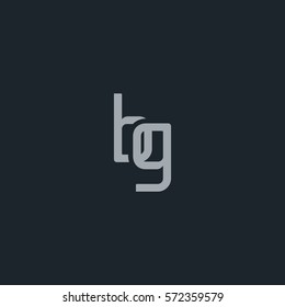 B & G Letter logo design vector element
