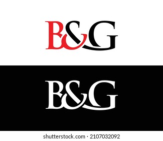 B And G Letter Logo Icon Vector Template Design Monogram.