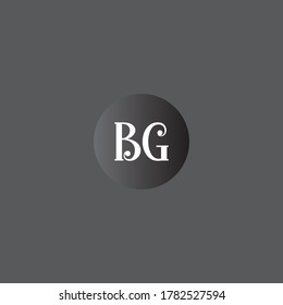 B G letter logo monogram design