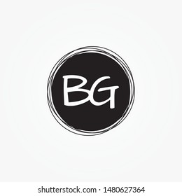 B G letter script beauty logo design