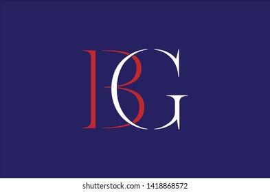  b g logo for company -vector