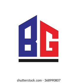 b and g logo vector.