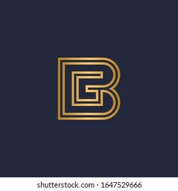 B & G Monogram Logo With Inline Accent.