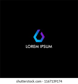 B Geometric Modern Logo Stock Vector (Royalty Free) 1167139174 ...