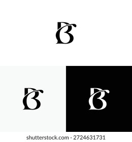 b Golf stick ícone de logotipo ilustração design