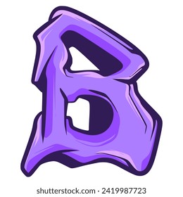 B Graffiti Letter Font. Font Hiphop
