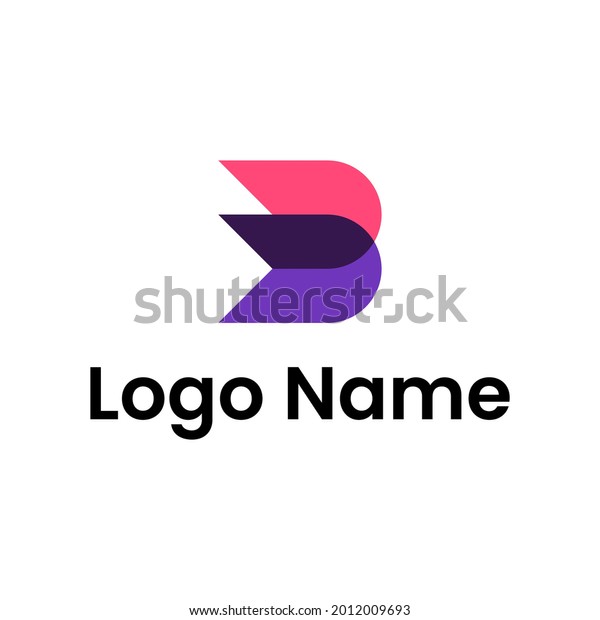 B Graphic Logo B Letter Design Stock Vector (Royalty Free) 2012009693 ...