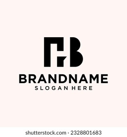 Design-Inspiration für das Logo der B- und H-Buchstaben-Industrie, Letter H an B-Design-Inspirationen