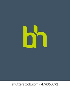 B H Letter logo