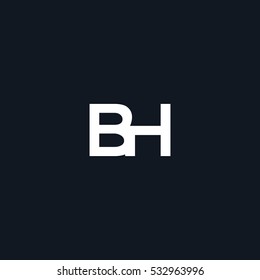 B & H  Letter logo design vector element
