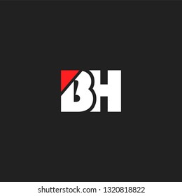 B H letters Joint logo icon vector template.
