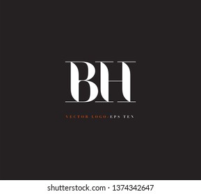 B H letters Joint logo icon vector template.