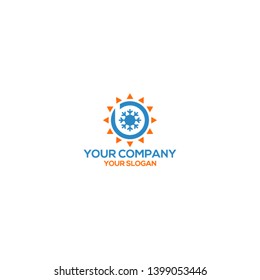 B Heating and Air Conditioner Logo Design vector