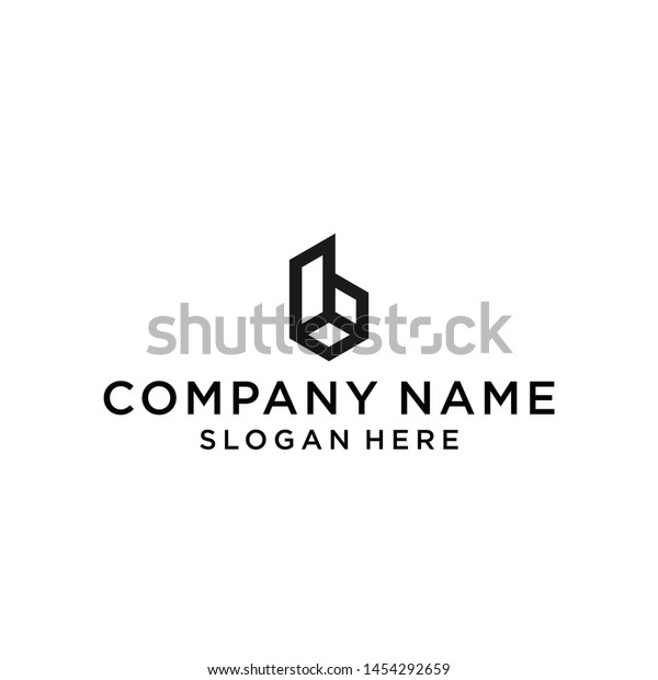 B Hexagon Logo B Logo Stock Vector (Royalty Free) 1454292659