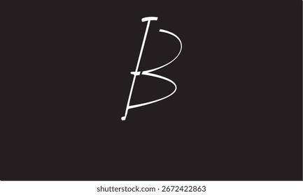 MONOGRAMA DEL LOGOTIPO DE LA LETRA ABSTRACTAS B, IB, BI