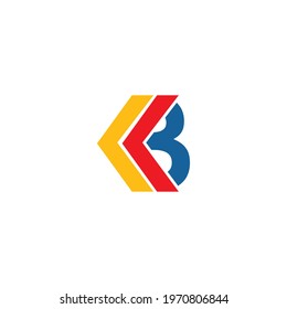 B initial with arrow Arrow ilustration logo vector template
