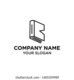 B Initial Book logo tempalte inspiration