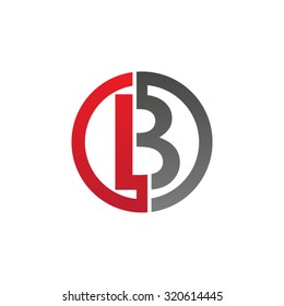 B initial circle company or BO OB logo red