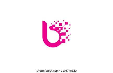 b initial digital logo