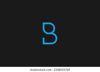 B diseño inicial del logotipo del tipo de letra negocio consultor financiero símbolo del icono